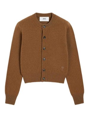 AMI PARIS: cardigans - Ami De Coeur Cardigan