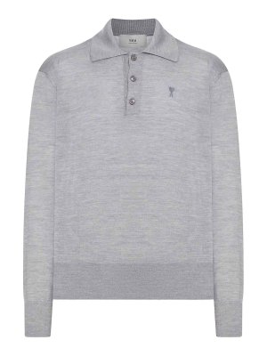 AMI PARIS: polo shirts - Ami De Coeur Polo Shirt