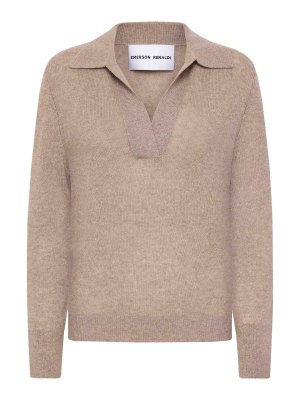 EMERSON RENALDI: crew necks - Deep Polo Collar Sweater