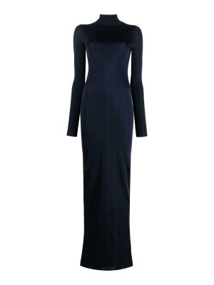 SAINT LAURENT: maxi dresses - Long Viscose Dress