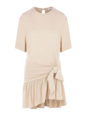 RABANNE: knee length dresses - Midi Ruches dress