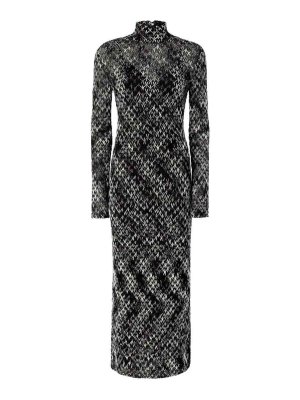 MISSONI: knee length dresses - MIDI Hall collar dress