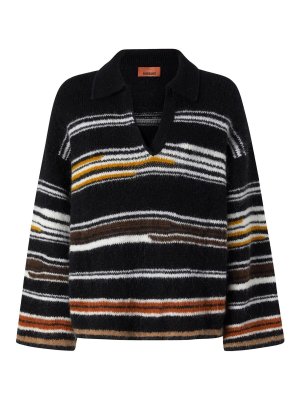 MISSONI: boat necks - Multicolor oversize polo shirt