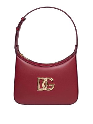DOLCE & GABBANA: Bolsos de hombro - Bolsa De Hombro - Rojo Oscuro
