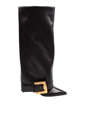 Balmain: boots - Balmain Anthem Black leather boot