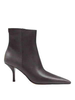 MICHAEL KORS: ankle boots - Selina boot in leather and Storm color