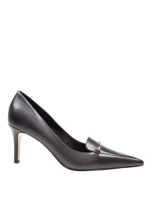 MICHAEL KORS: court shoes - Lena in black leather decollete