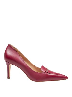 MICHAEL KORS: court shoes - Lena leather decollete mulberry color
