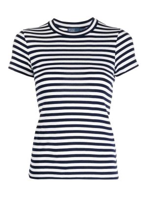 POLO RALPH LAUREN: t-shirt - T-shirt a coste a stampa a strisce