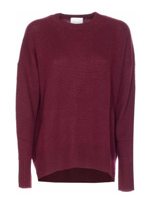 ALLUDE: Pull col rond - Pull Col Rond - Rouge