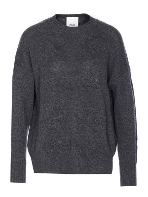 ALLUDE: Pull col rond - Pull Col Rond - Gris
