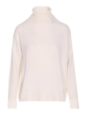 ALLUDE: Pull col rond - Pull Col Rond - Blanc