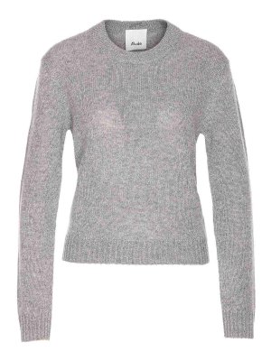 ALLUDE: Pull col rond - Pull Col Rond - Gris