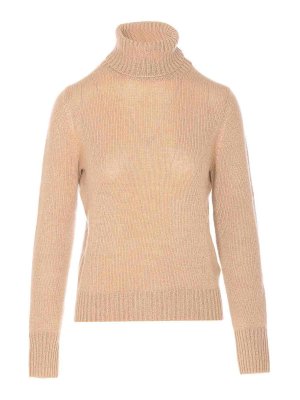 ALLUDE: Pull col rond - Pull Col Rond - Beige