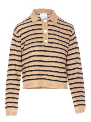 ALLUDE: Pull col rond - Pull Col Rond - Beige