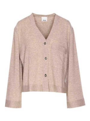 ALLUDE: Cardigans - Cardigan - Beige