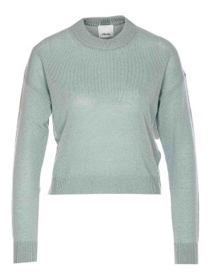 ALLUDE: Pull col rond - Pull Col Rond - Vert