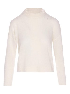 ALLUDE: Pull col rond - Pull Col Rond - Blanc