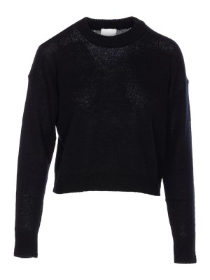 ALLUDE: Pull col rond - Pull Col Rond - Noir