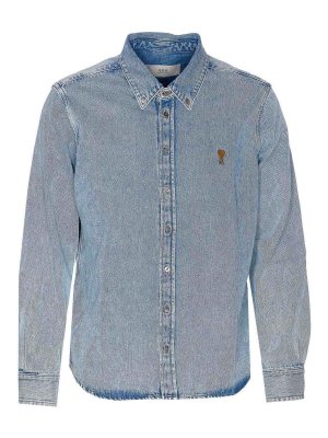 AMI PARIS: Camisas - Camisa - Azul