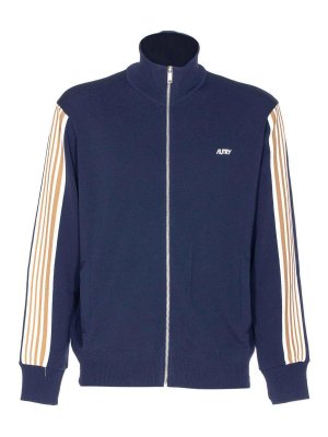 AUTRY: casual jackets - Blue Jacket Zip Closure