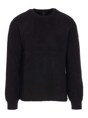 BELSTAFF: crew necks - Black Commander Sweater