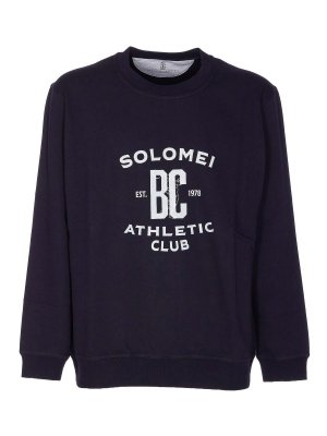 BRUNELLO CUCINELLI: Sweatshirts & Sweaters - Maxi Print Logo Sweatshirt