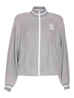 BRUNELLO CUCINELLI: Sudaderas y suéteres - Sudadera - Plata