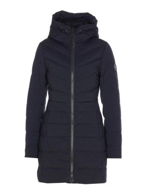 Canada Goose: padded jackets - Black Clair Down Jacket Frontal Zip Closure