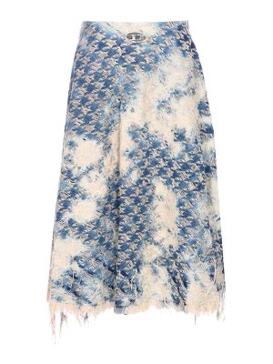 DIESEL: Jupes midi et au genou - Jupe Midi - Bleu