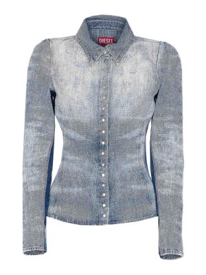 DIESEL: Camisas - Camisa - Azul