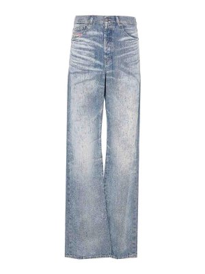 DIESEL: Bootcut - Bootcut Jeans - Blau