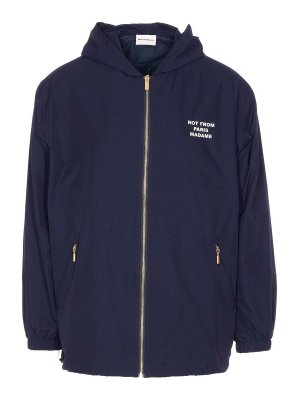 DRÔLE DE MONSIEUR: casual jackets - La Veste Capuche Slogan Jacket