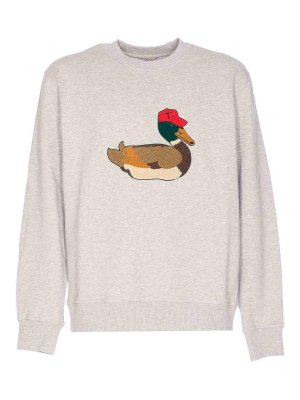 EDMMOND STUDIOS: crew necks - Grey Duck Hunt Swatshirt
