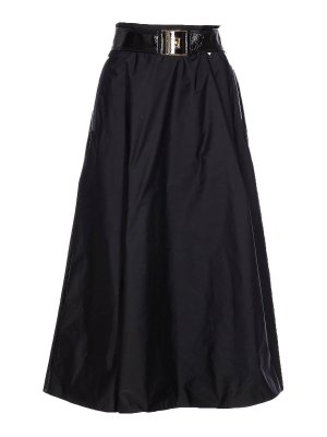 ELISABETTA FRANCHI: Knielange und Midi Röcke - Midirock - Schwarz