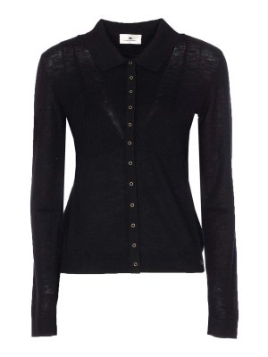 ELISABETTA FRANCHI: cardigan - CHIUSA BLACH CARDIGAN CHIUSA