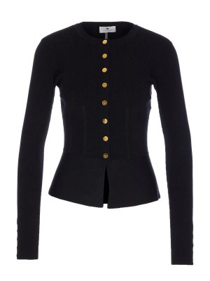ELISABETTA FRANCHI: cardigan - CHIUSA BLACH CARDIGAN CHIUSA