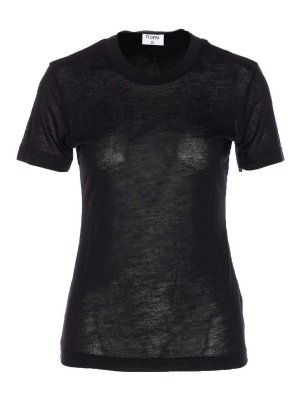 FILIPPA K: t-shirts - Black Cashmere T-Shirt