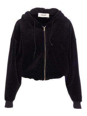 GOLDEN GOOSE: Sweatshirts & Sweaters - Black Olenska Hoodie Zip Closure