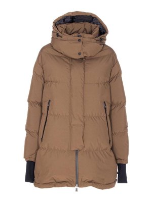 HERNO: padded jackets - Brown Padded Down Jacket