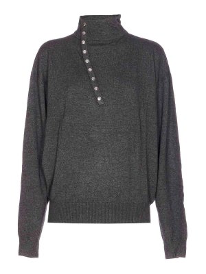 ISABEL MARANT: Suéteres con cuello pico - Suéter Cuello Redondo - Gris