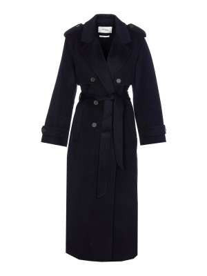 IVY OAK: short coats - Blue Colette Coat Double Breasted