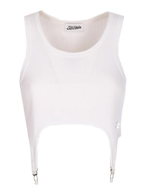 JEAN PAUL GAULTIER: Tops und Tank Tops - Top - Weiß