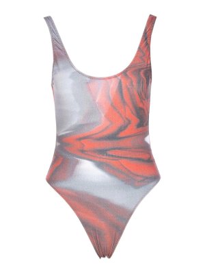 JEAN PAUL GAULTIER: costumi interi - Costume da bagno stampato rose sfocate