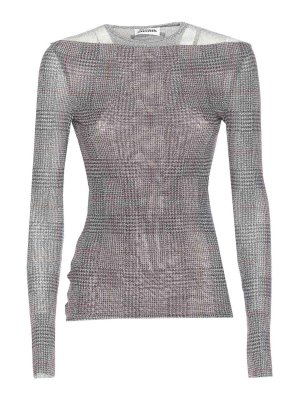 JEAN PAUL GAULTIER: Tops & Tank tops - Body Shadow Print Mesh Top