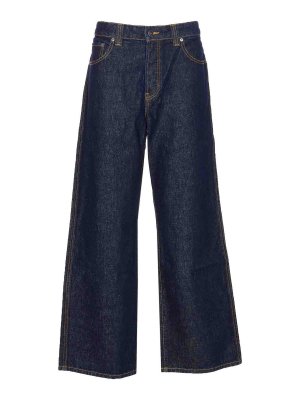KHAITE: bootcut jeans - Blue Winslow Jeans