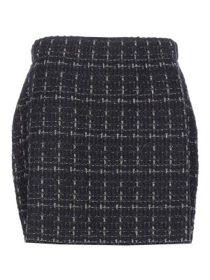 Liu Jo: Knee length skirts & Midi - Blue Boucle Skirt