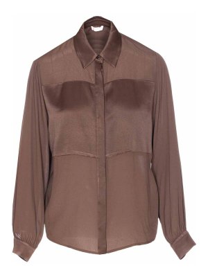 Liu Jo: shirts - Brown Shirt Frontal Buttons Closure