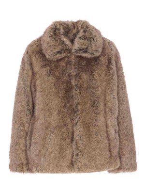 Liu Jo: Fur & Shearling Coats - Faux Fur Jacket