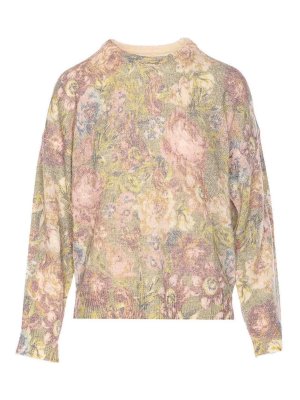 Liu Jo: Strickpullover mit Rundhalsausschnitt - Rundhalspullover - Nude